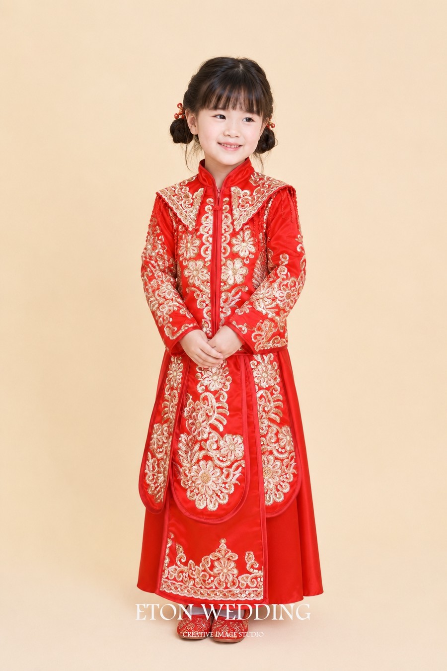 花童服,花童服推薦,花童服出租,女童中式禮服,女童秀禾服,花童服款式